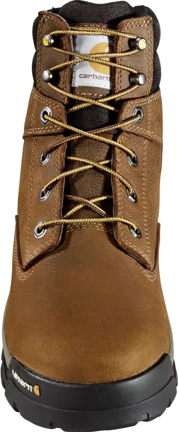 Мужские водонепроницаемые ботинки Carhartt Ground Force 6 Inch с защитными носками, модель CME6347, на танкетке, легкие, современные, красные — фото 3