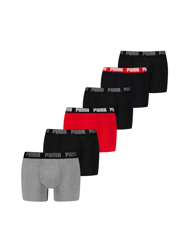 

Боксеры Puma PUMA Men Everyday 6P, цвет black/grey red