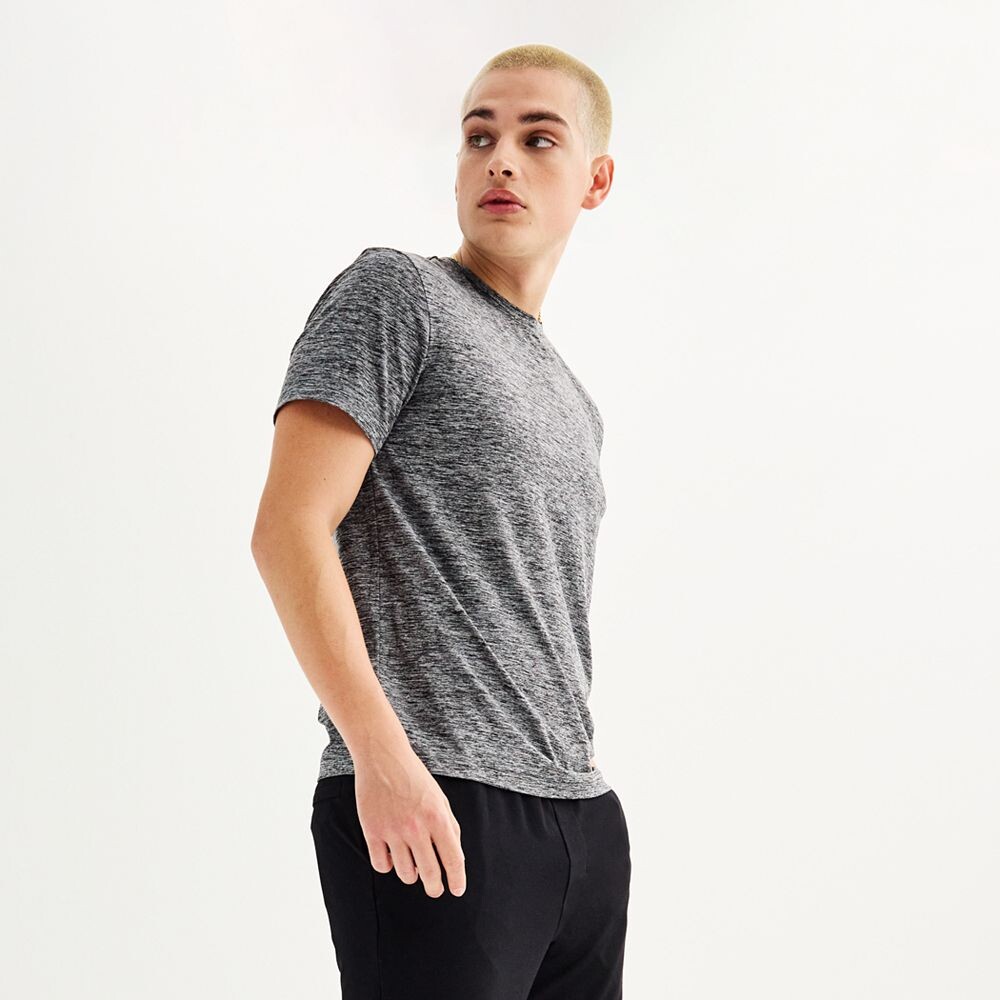 

Мужская роскошная мягкая футболка Wander FLX, цвет Black Heather