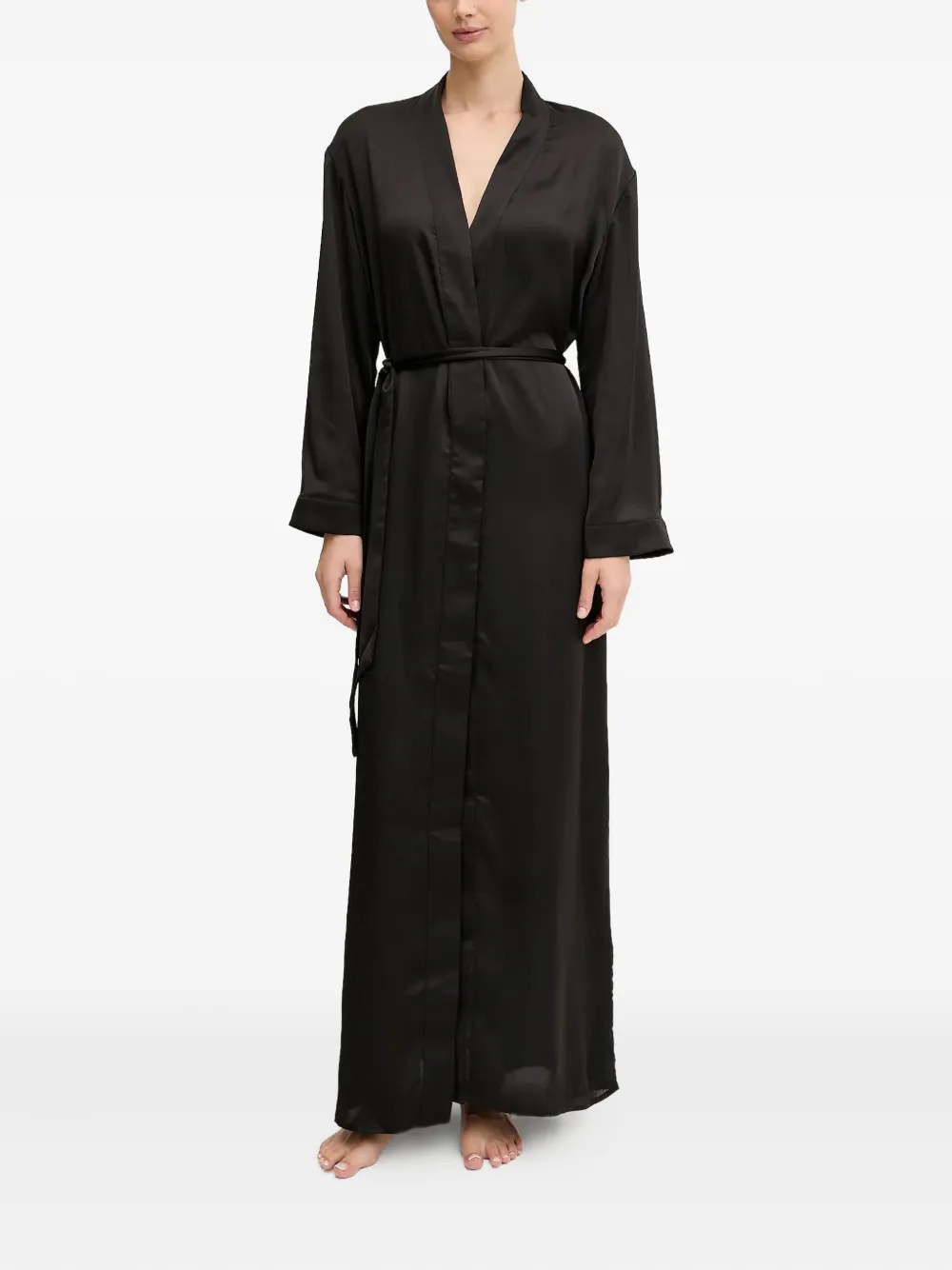 

Домашний халат Lea с отделкой украшениями Guess Usa, черный