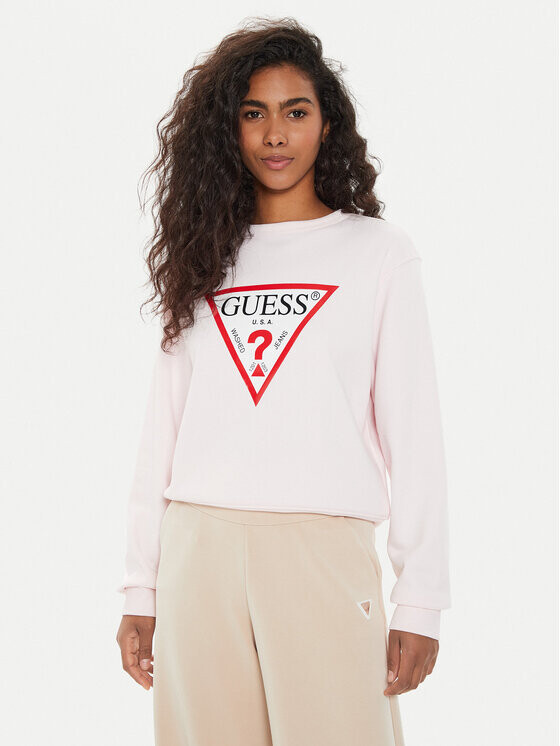 

Толстовка стандартного кроя Guess, розовый