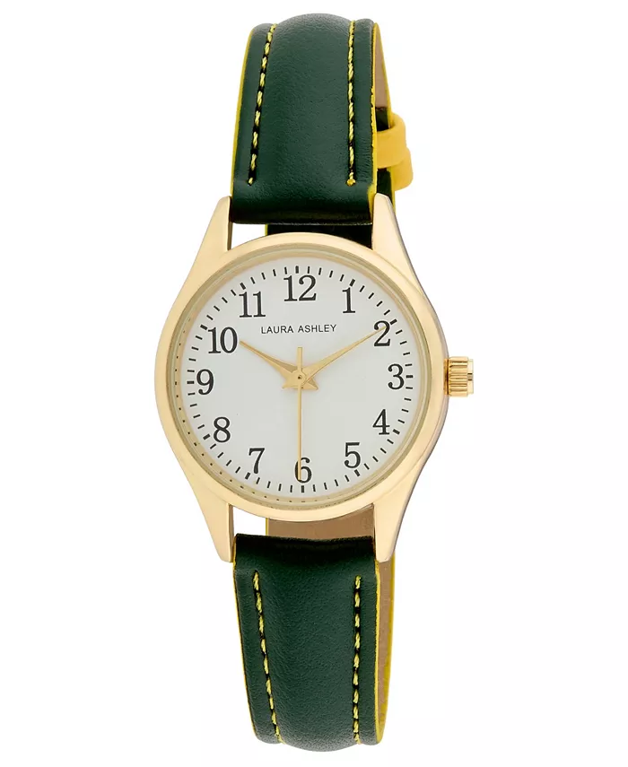 

Женские часы Quartz Green из искусственной кожи, 30 мм Laura Ashley
