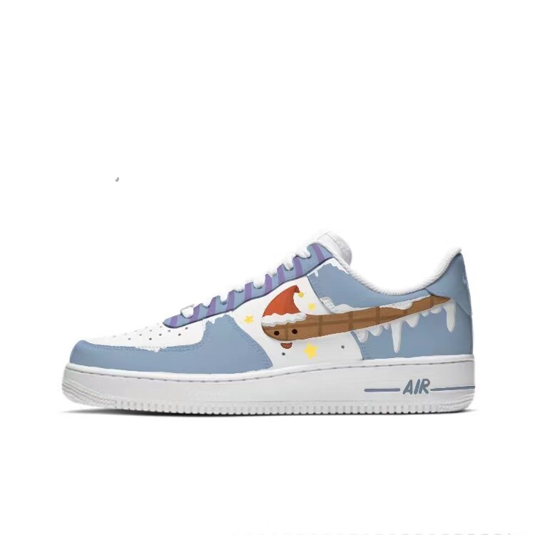 

Кроссовки Nike Air Force 1 Skateboarding Shoes Women's Low-top Blue, голубой, Синий, Кроссовки Nike Air Force 1 Skateboarding Shoes Women's Low-top Blue, голубой