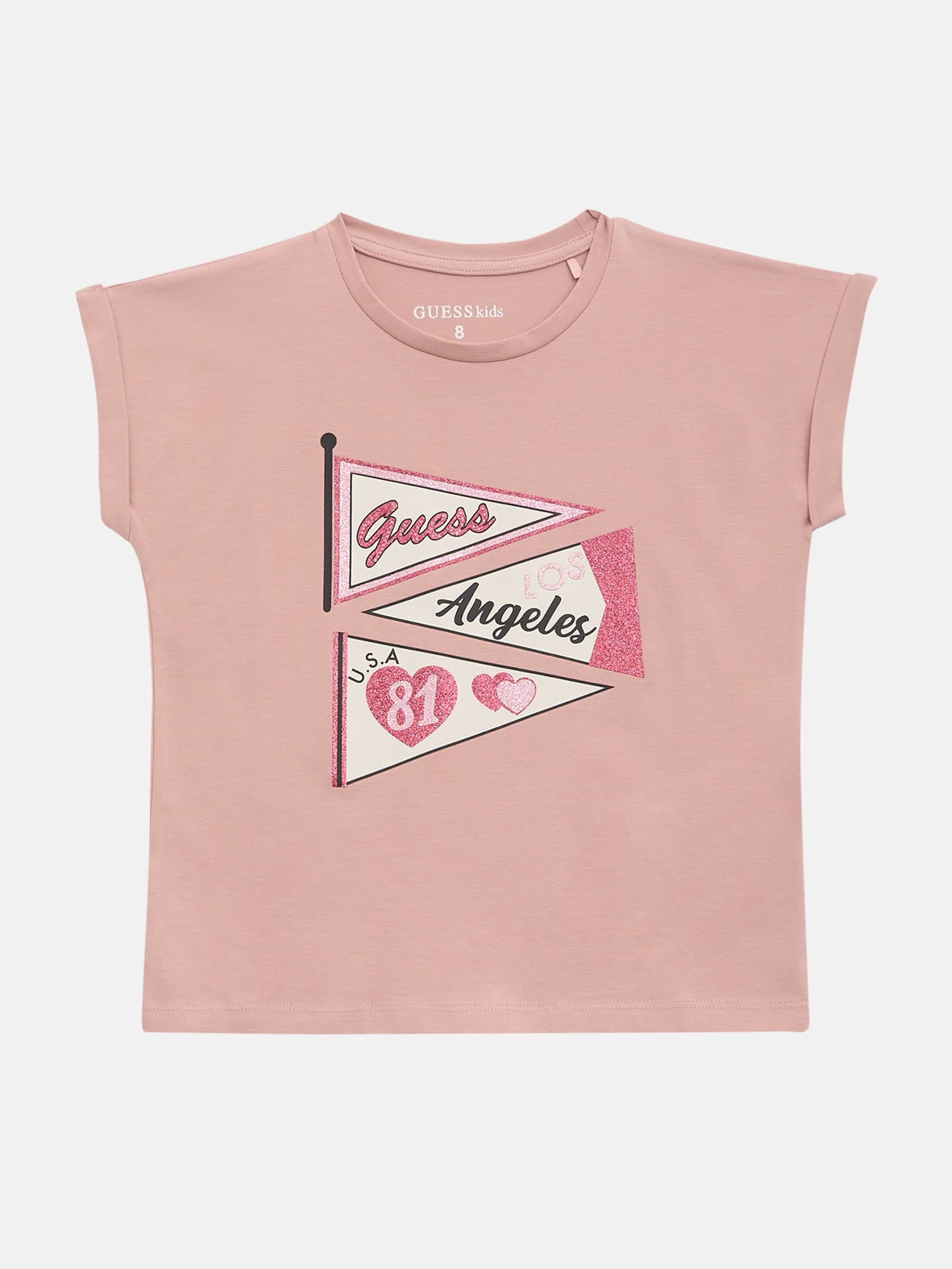 

Футболка Chris Banner (7-14) Guess Factory, розовый