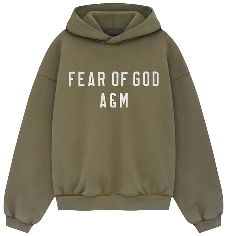 

Худи Fear of God Essentials Kids Heavy Fleece Hoodie 'Military', зеленый