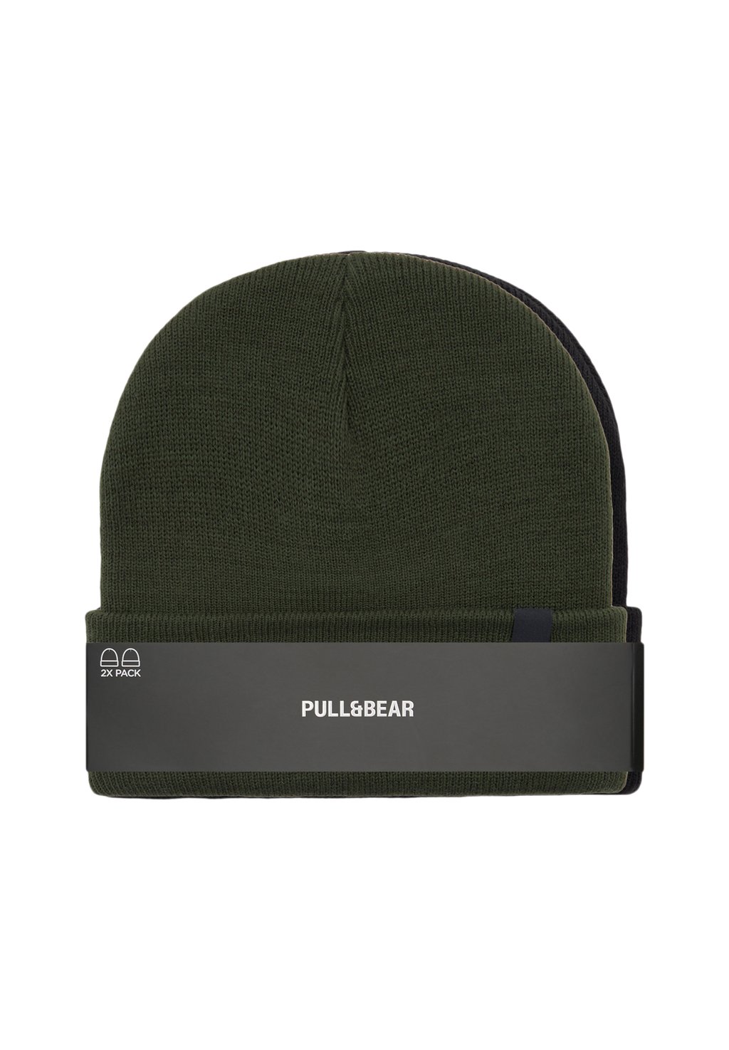 

Бейсболка 2 PACK PULL&BEAR, цвет Mottled Dark Green