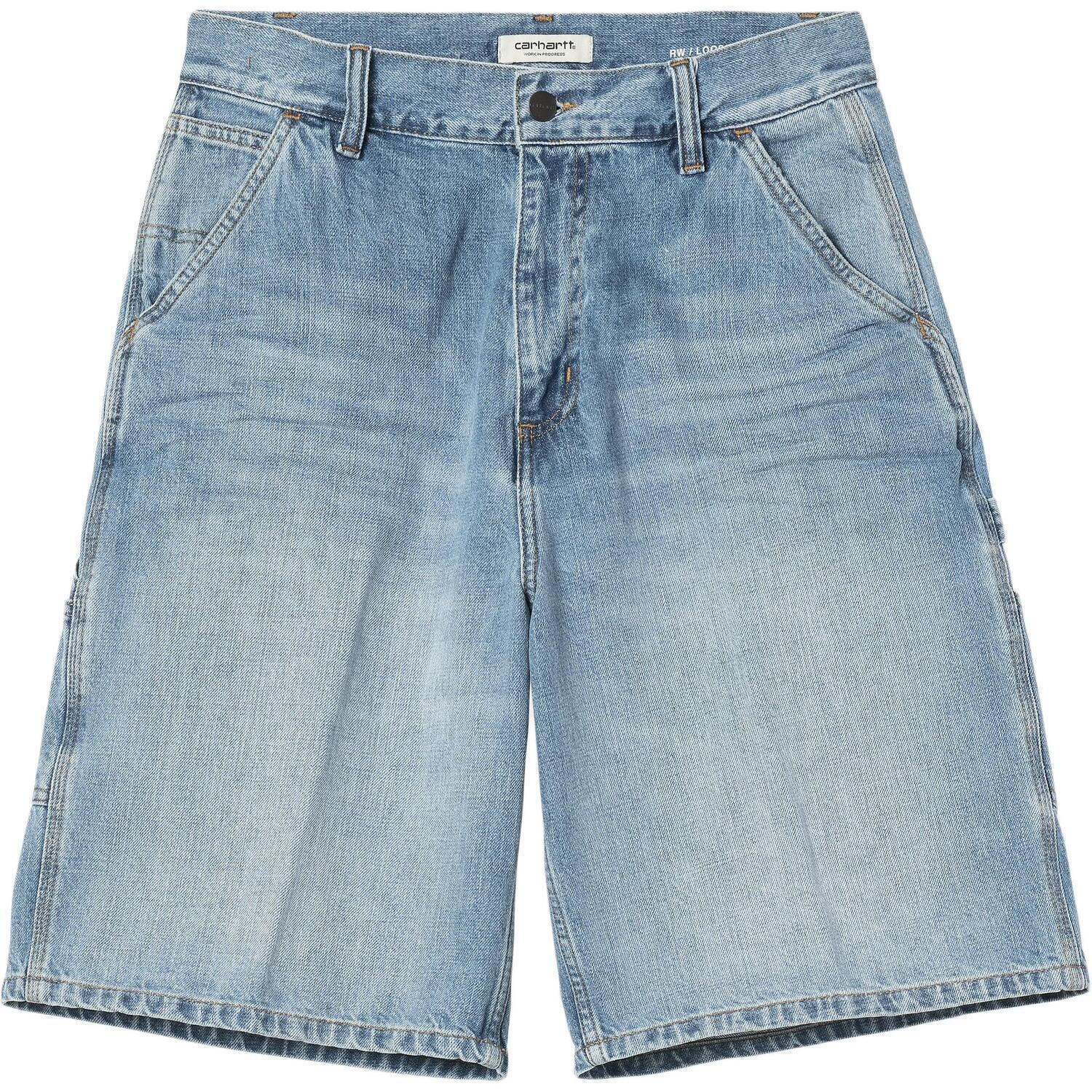 

Carhartt WIP Женские шорты W'Single Knee SS25 W' Brandon Single Knee Short джинсовые светло-голубые