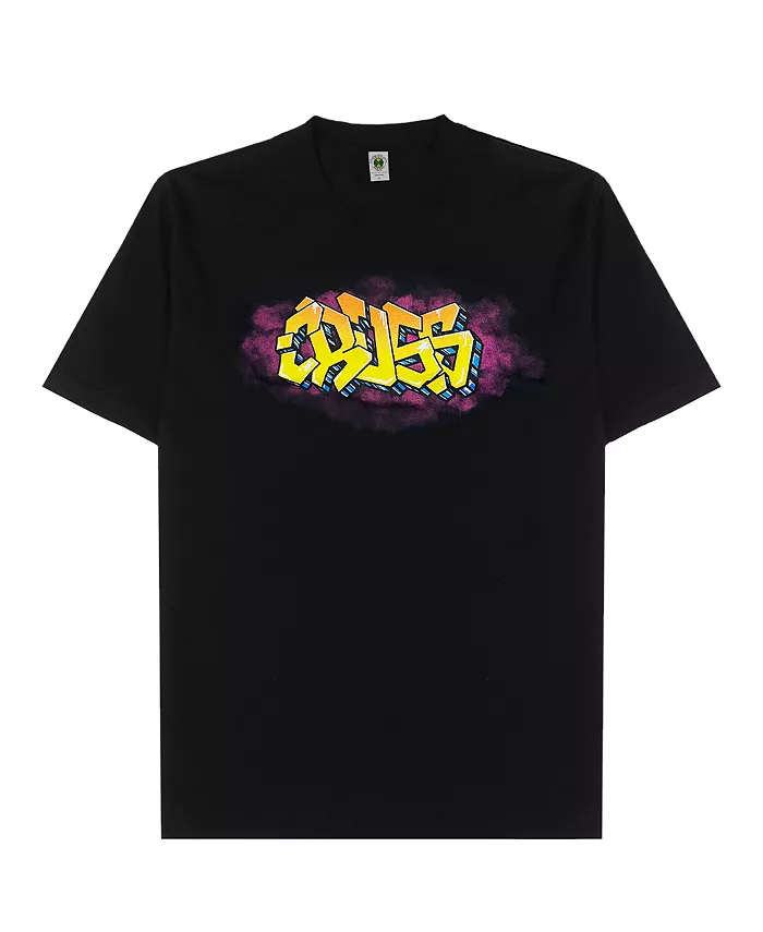 

Мужская футболка New York Orange Graffiti Cross Colours, черный
