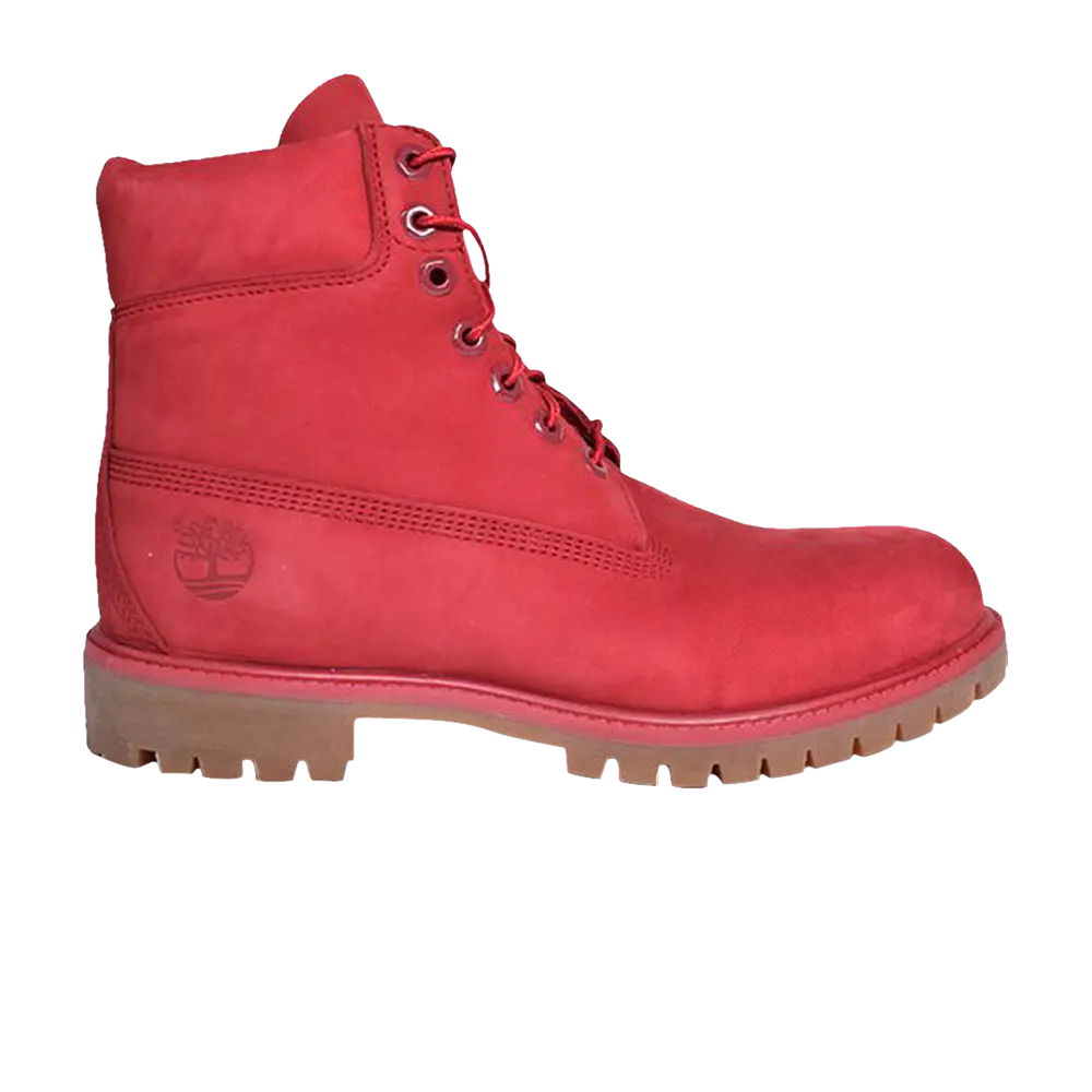 Ботинки Timberland Premium 6 Inch с логотипом, красный