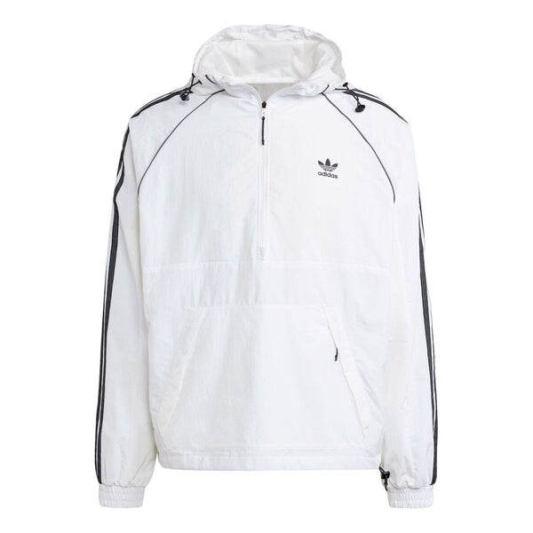

Куртка lifestyle anorak 'white black' Adidas, белый