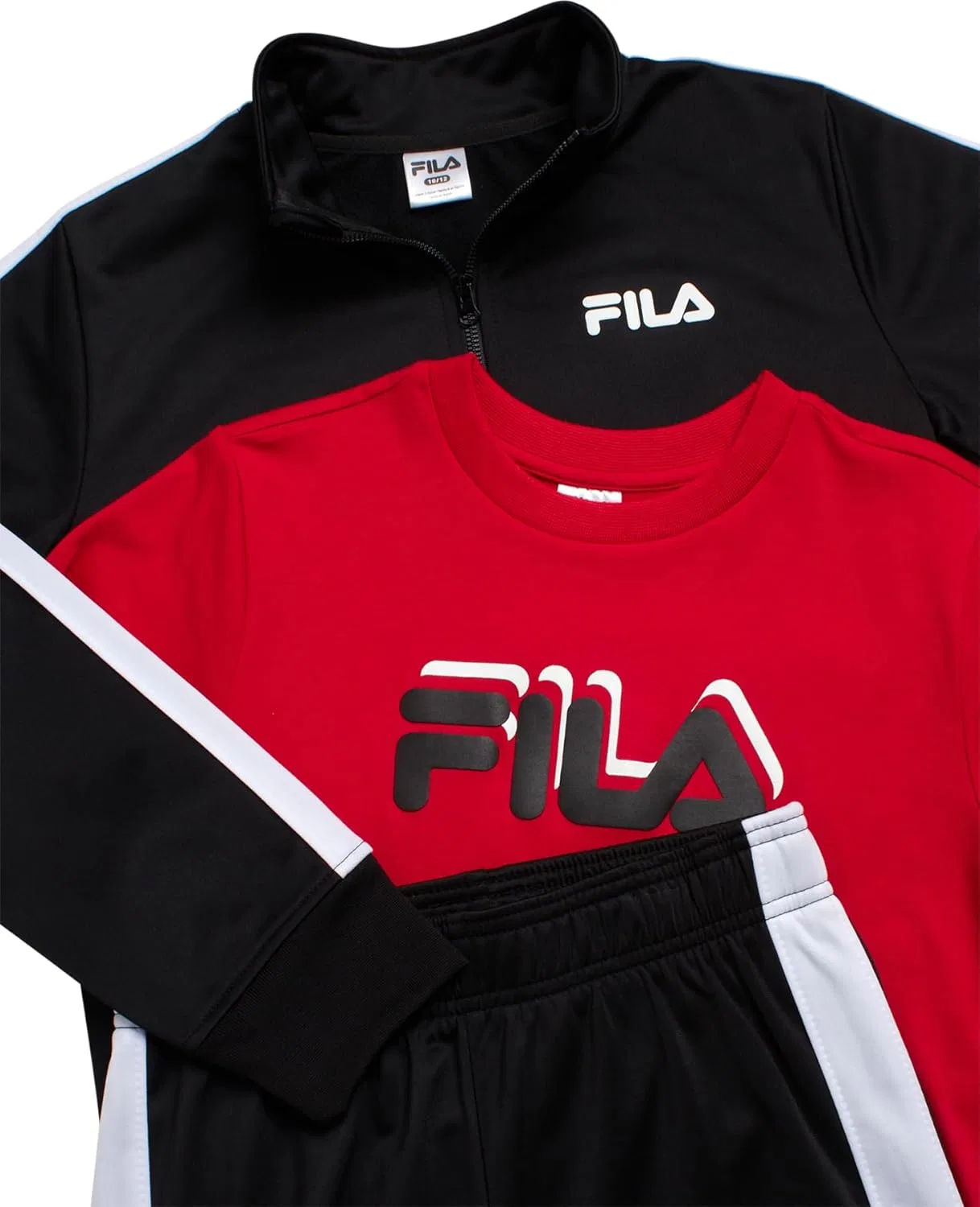 Детский спортивный костюм из 3 предметов Fila, черный — фото 3