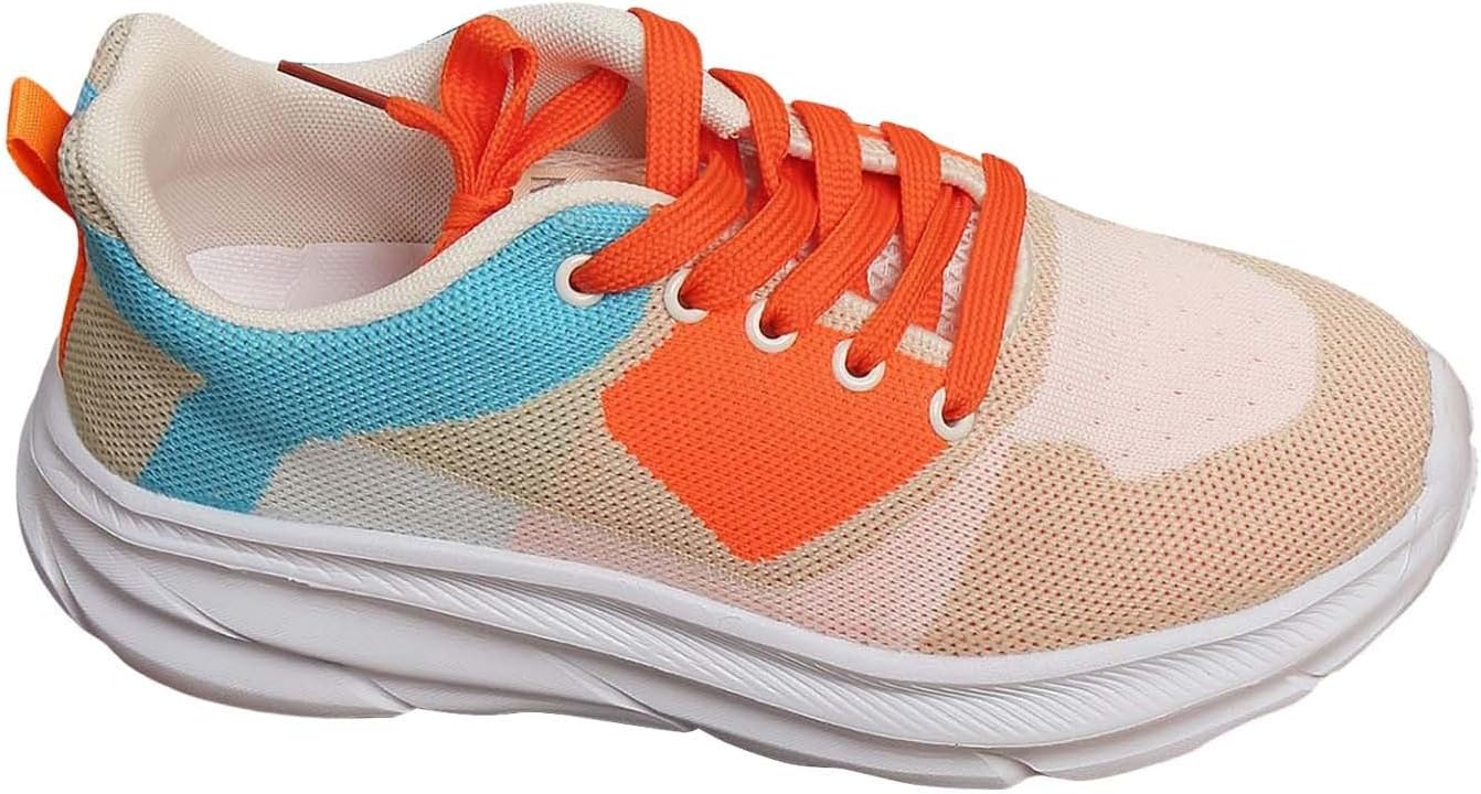 

Мужские и женские кроссовки для бега с нескользящей подошвой, ультралегкие, дышащие, для ходьбы, модные, с сеткой, спортивные для тренировок Generic, оранжевый