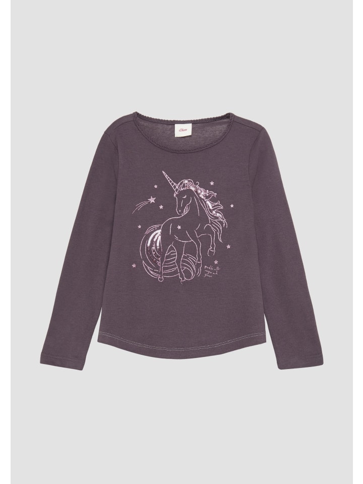 

Футболка s.Oliver T-Shirt langarm, фиолетовый