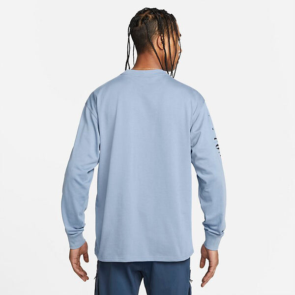 Футболка Nike ACG Long Sleeve Flower Tee 'Ashen Slate', цвет ashen slate/white — фото 4