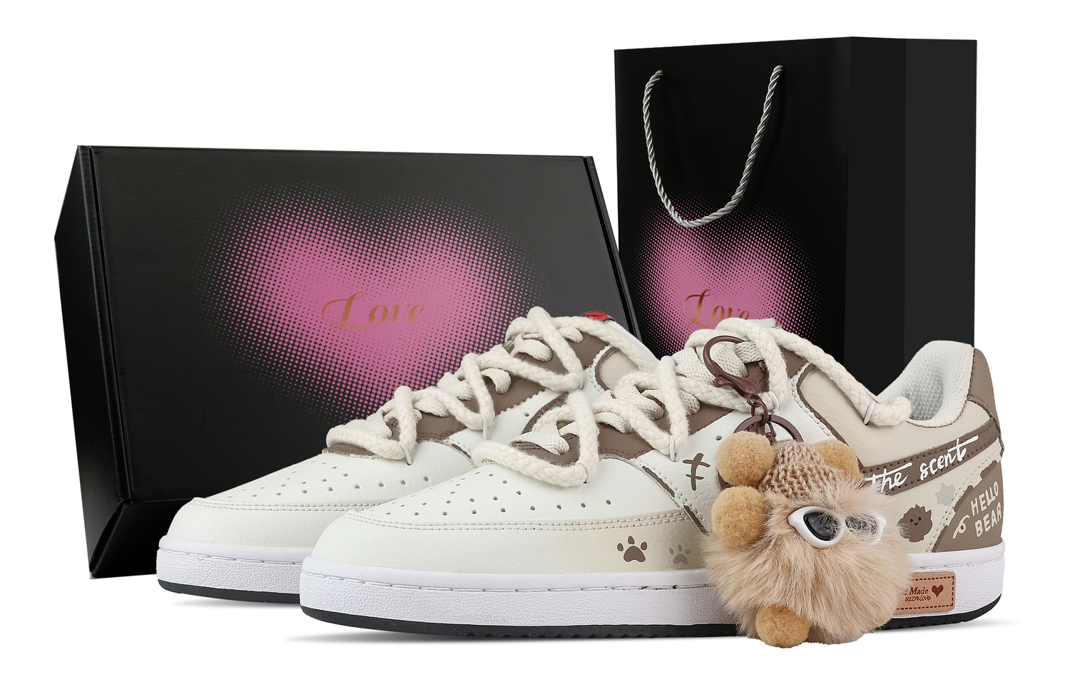 

Court vision 1 refined bear paw, heart box износостойкие и легкие низкие кроссовки для скейтбординга мужские Nike, бежевый