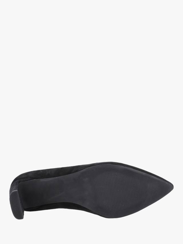Туфли Olivia на устойчивом каблуке из замши Hush Puppies, Black — фото 4