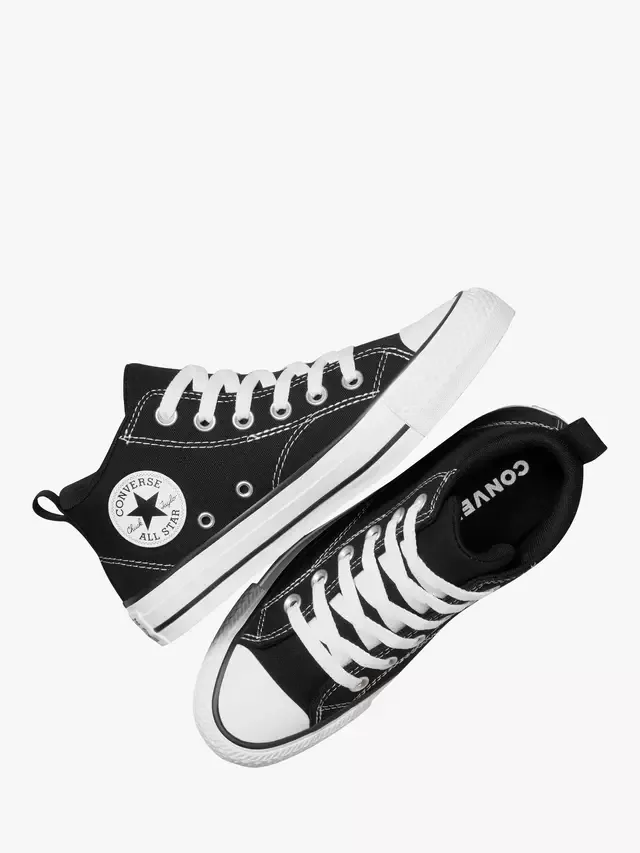 Детские кеды Chuck Taylor All Star Mid Top Canvas, черно-белые Converse — фото 2