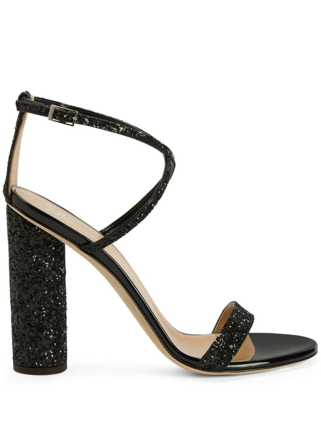 

Giuseppe Zanotti босоножки Tara с блестками, черный