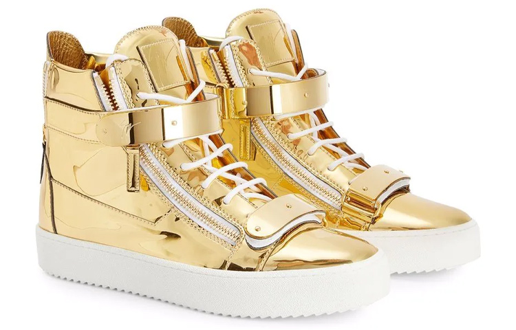 

GZ Coby Высокие Кроссовки для Скейтбординга Мужские Золотые Giuseppe Zanotti