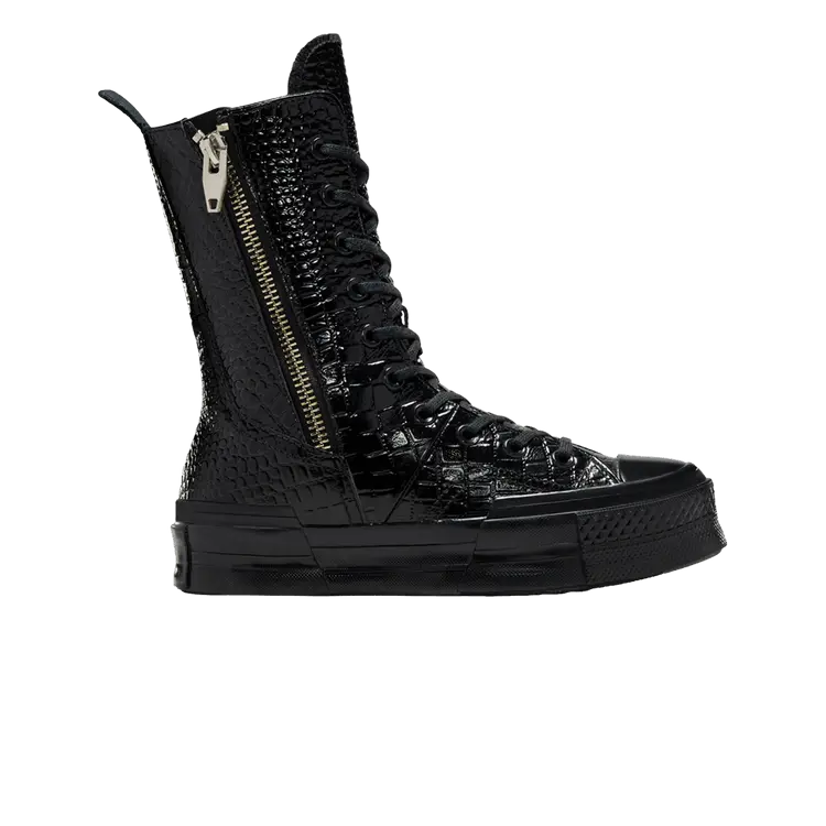 

Кроссовки Converse Wmns Chuck 70 Plus X High Black Croc, черный