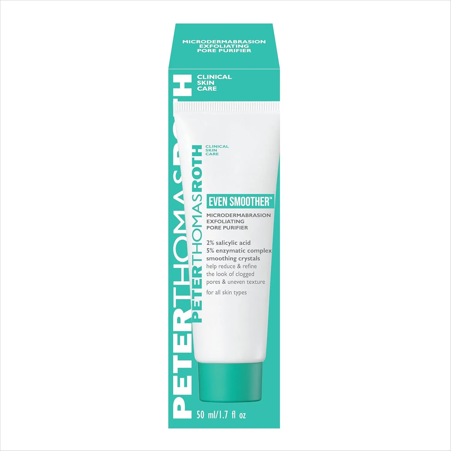 Крем для лица Peter Thomas Roth — | Even Smoother Микродермабразионный отшелушивающий очиститель пор с салициловой кислотой, 50 мл — фото 2