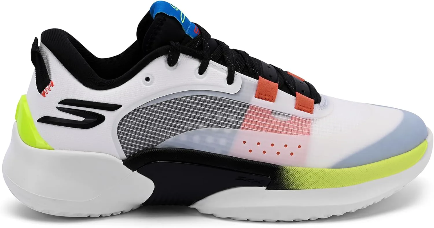 Мужские баскетбольные кроссовки Skechers SKX RESAGRIP, белый/черный/красный/желтый — фото 2