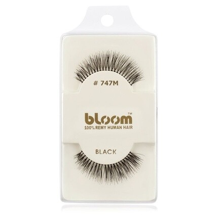 

Натуральные накладные ресницы Bloom черного цвета 1 см