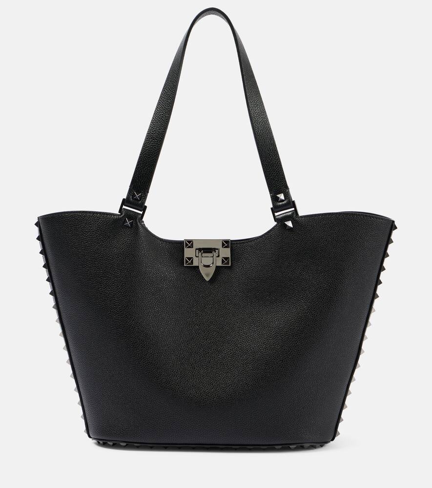 

Кожаная сумка-тоут Rockstud Small Valentino Garavani, Nero