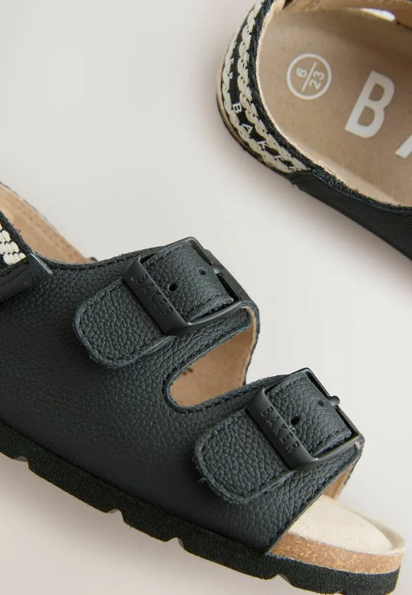 Сандалии с двойной лямкой и стандартным кроем. детская обувь Baker By Ted Baker, Black — фото 3