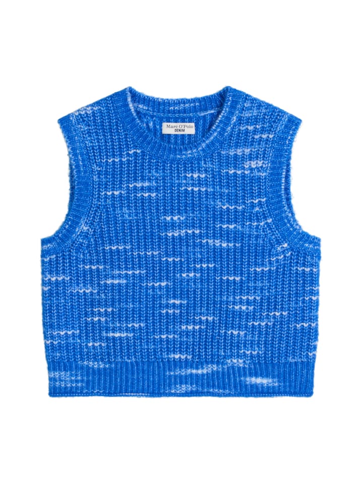 

Marc O'Polo DENIM Свободный жилет-свитер бледно-кобальтового цвета