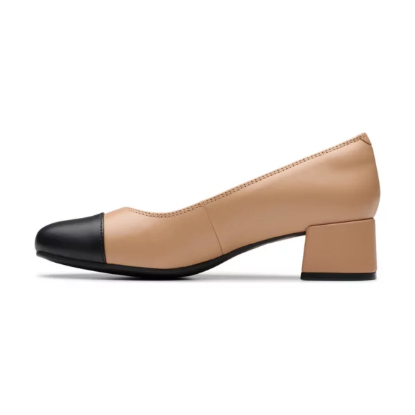 Иридесса женские кожаные туфли Clarks, цвет beige leather — фото 3