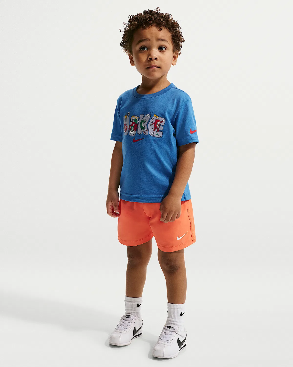 Детская футболка Nike Toddler Boxy Multi-Sport Graphic T-Shirt, Star Blue — фото 4