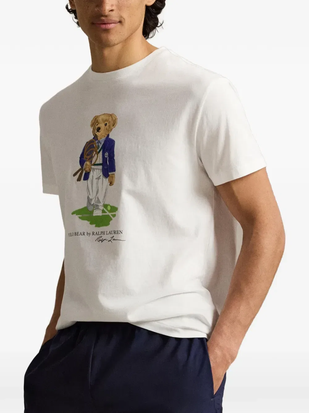 Футболка с принтом из коллаборации с Wimbledon 2026 POLO RALPH LAUREN, белый — фото 3