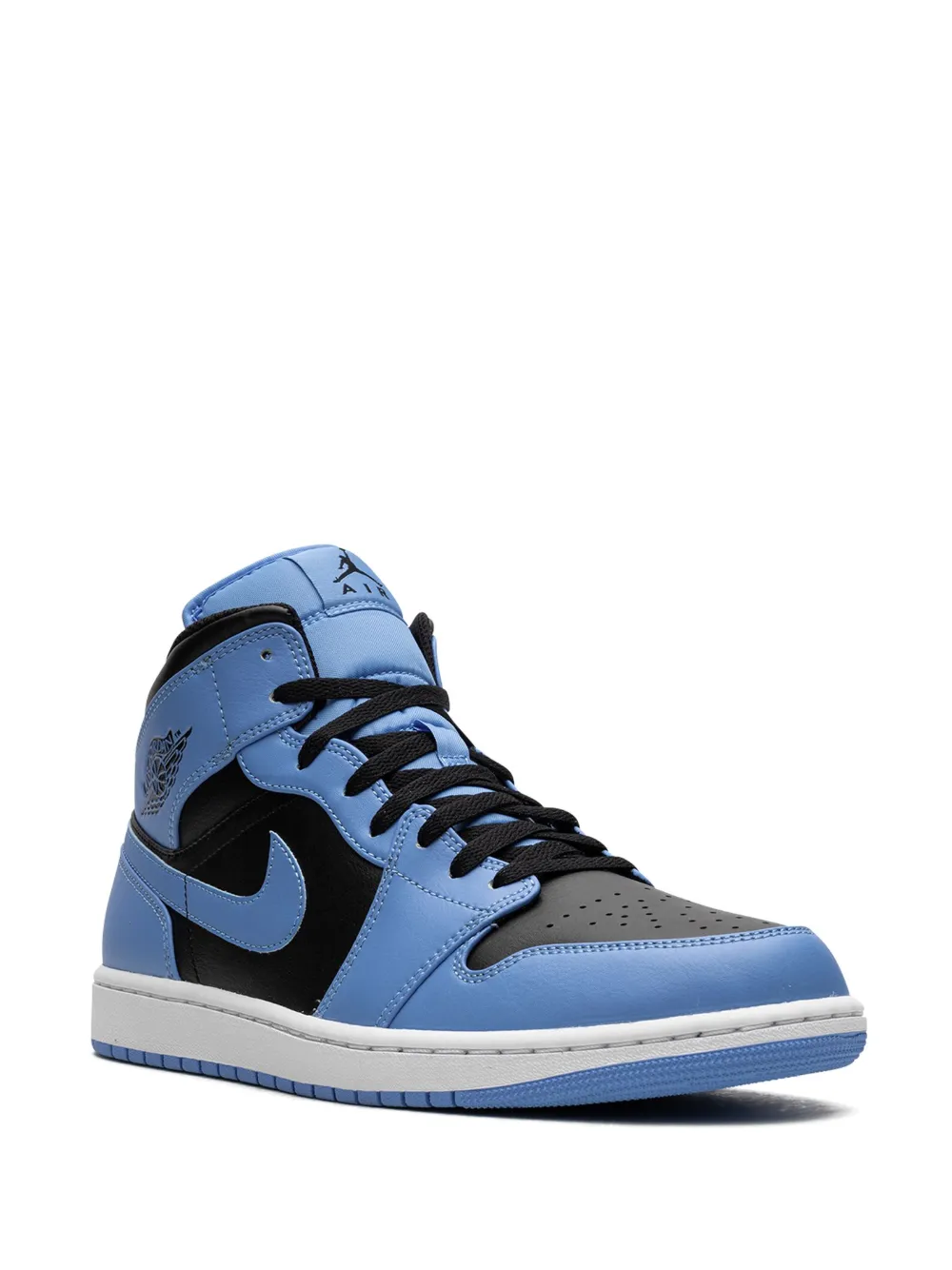 Кроссовки Air  1 Mid University Blue/Black Jordan, синий — фото 2