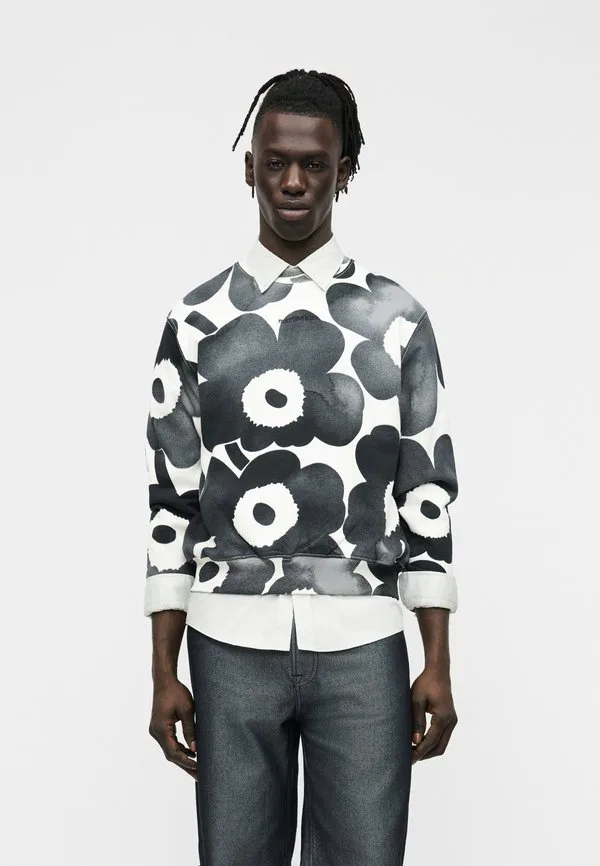 

Толстовка унисекс leiot akvarelli unikko Marimekko, Off White/Grey/Black, Белый, Толстовка унисекс leiot akvarelli unikko Marimekko, Off White/Grey/Black