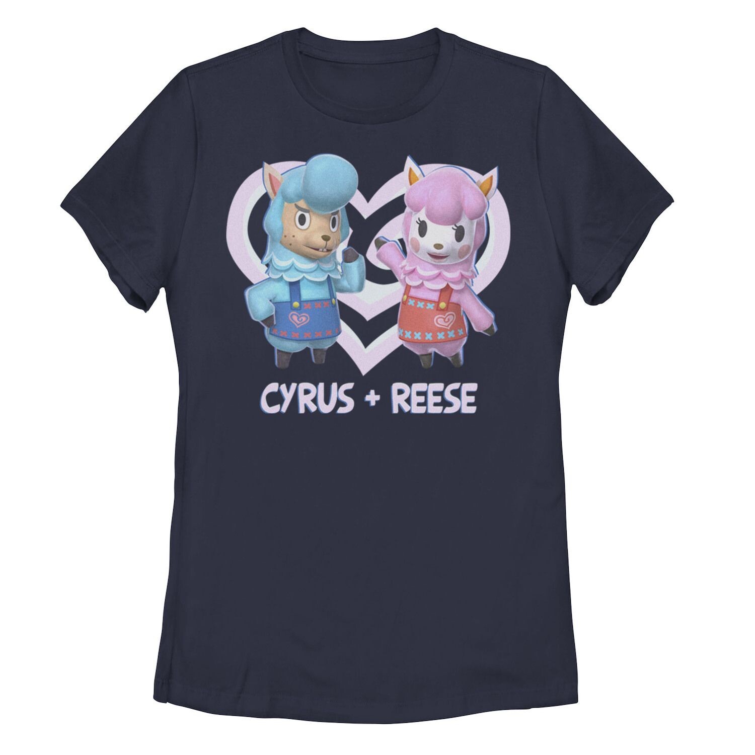 

Футболка Nintendo Animal Crossing Cyrus и Reese Heart для юниоров Licensed Character