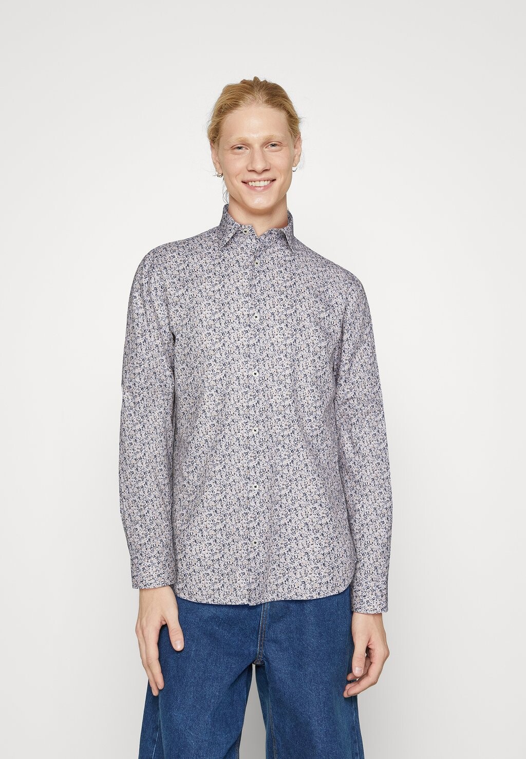 

Деловая рубашка JPRBLANORDIC PRINT Jack & Jones, цвет white
