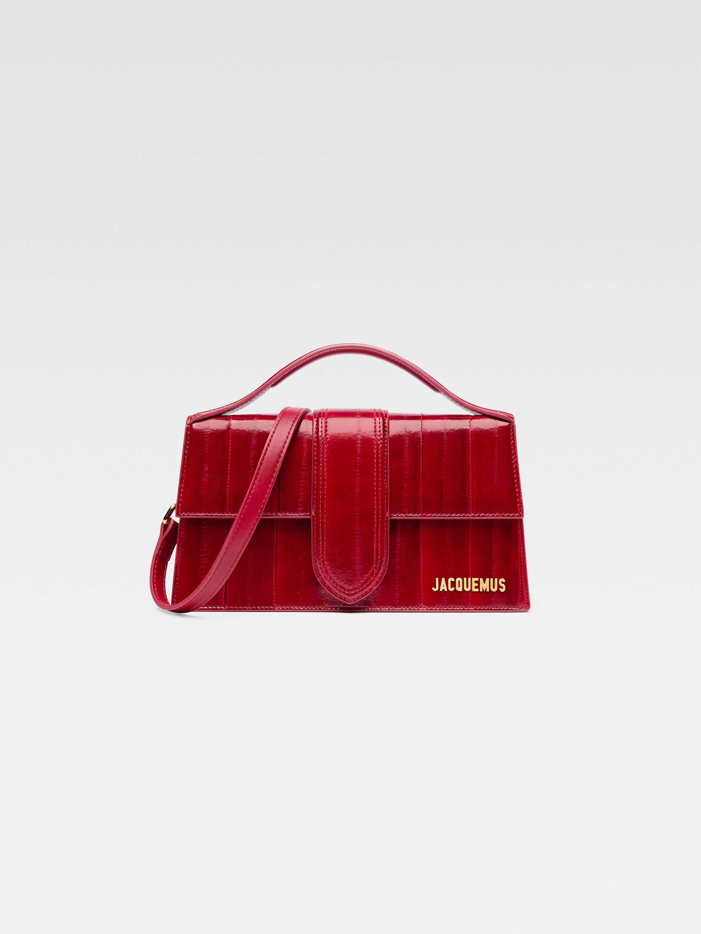 

Сумка-клапан через плечо JACQUEMUS The large Bambino, темно-красный