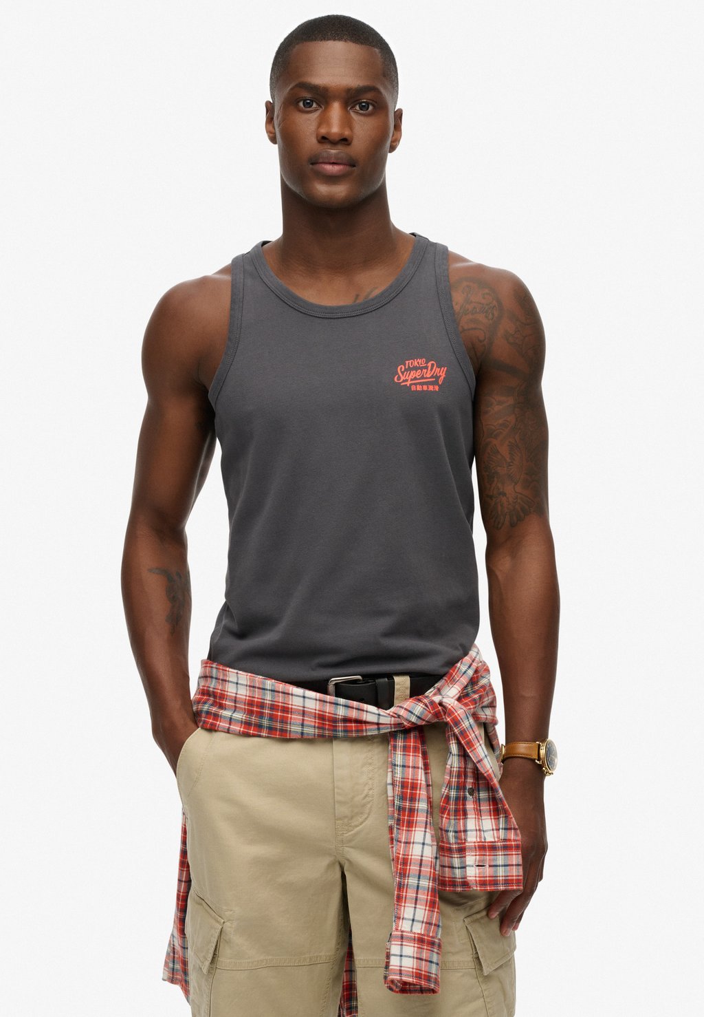 

Майка Superdry, темно-серый