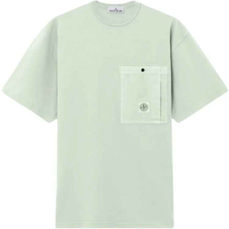 Футболка с накладными карманами STONE ISLAND, Sage Green