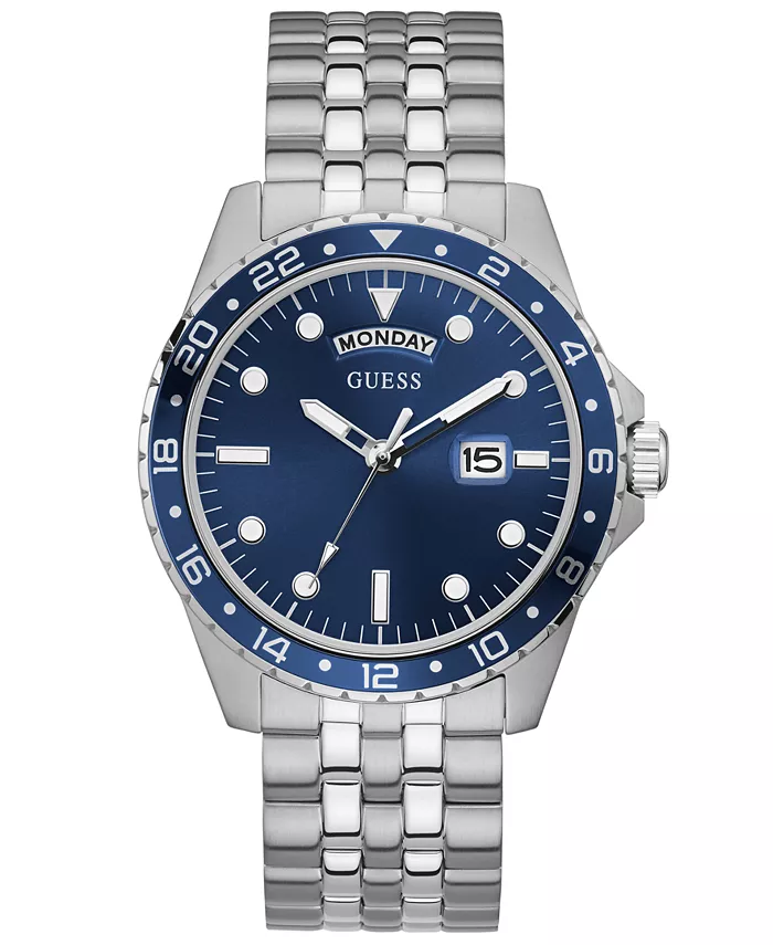 

Мужские наручные часы с браслетом из нержавеющей стали 44mm Guess