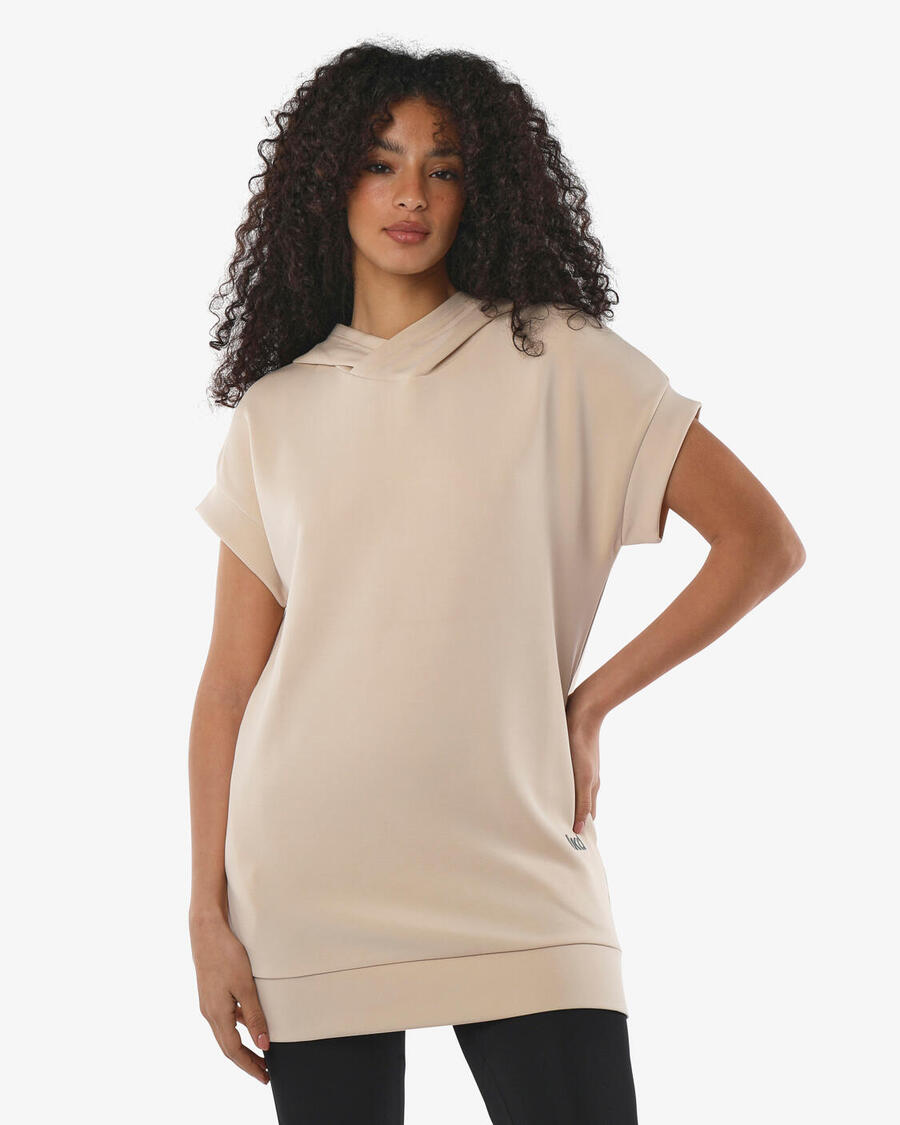 

JAKED Женская толстовка цвета экрю из синтетического материала для фитнеса