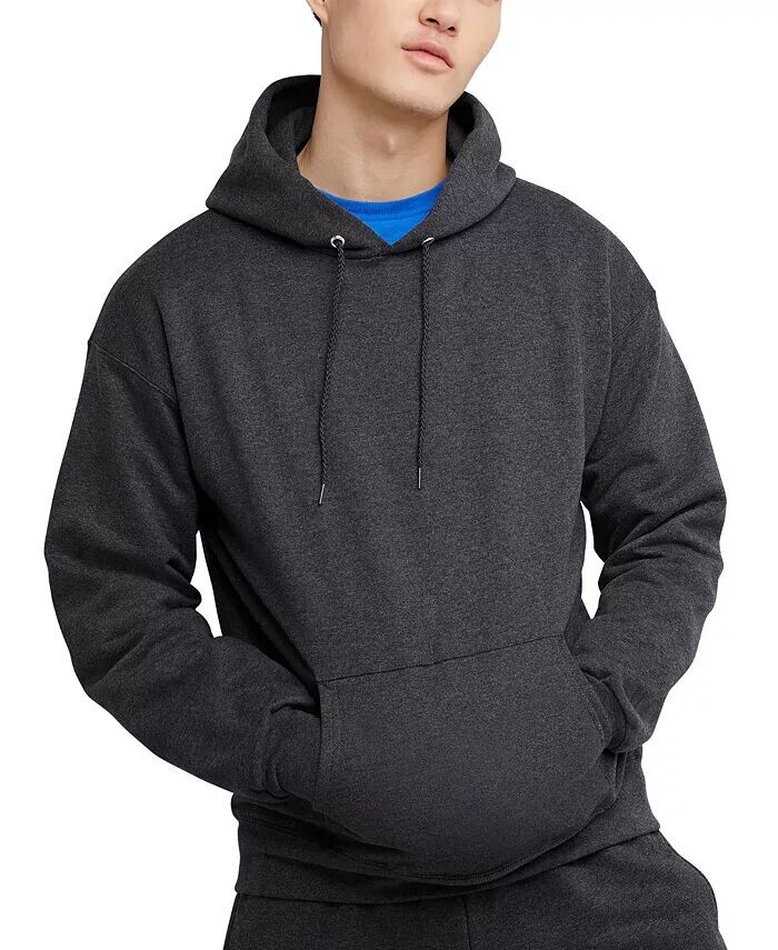 

Мужская худи из тяжелого флиса Ultimate Hanes, серый
