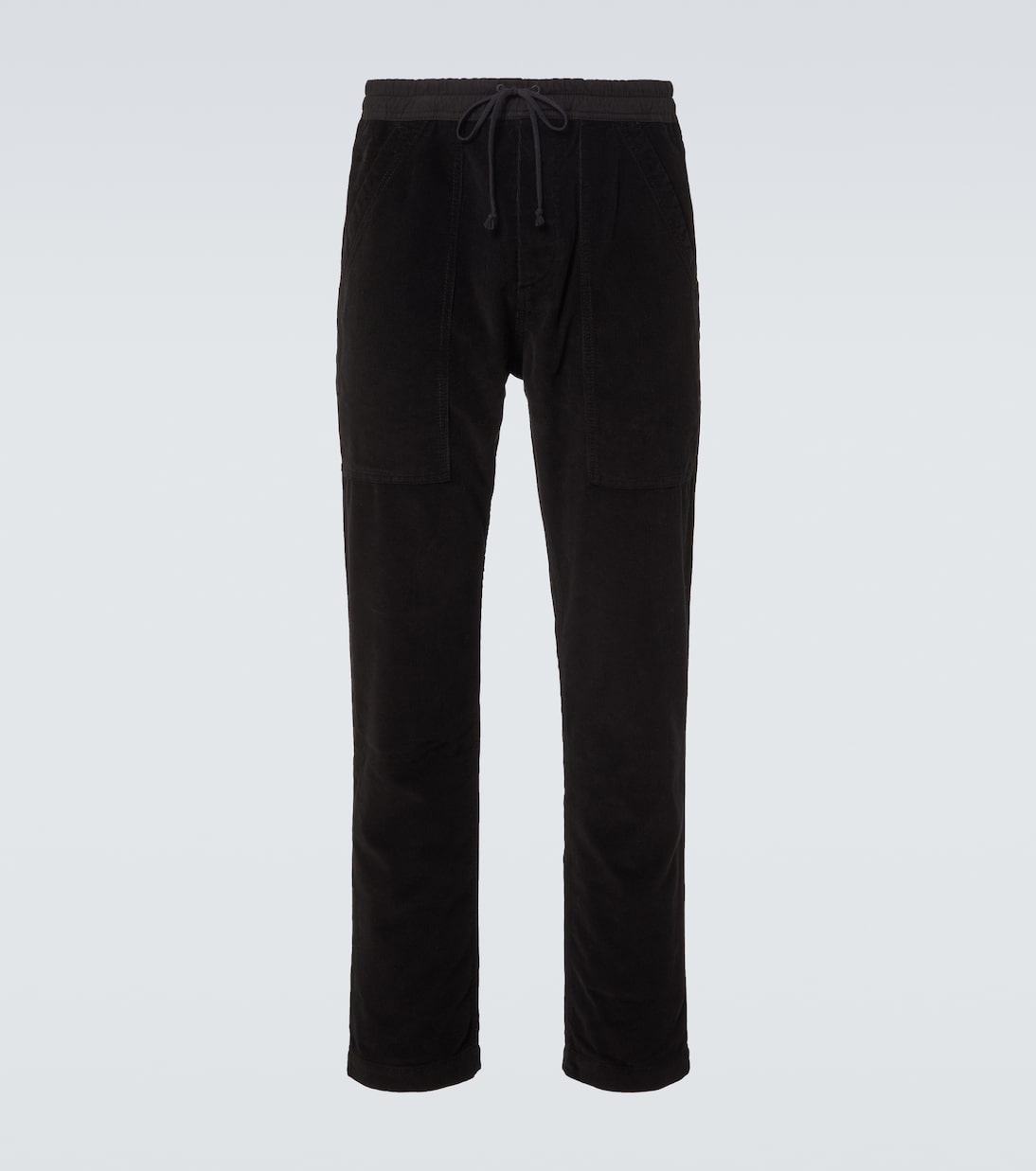 

Хлопковые вельветовые спортивные штаны Saint Laurent, Deep Faded Black