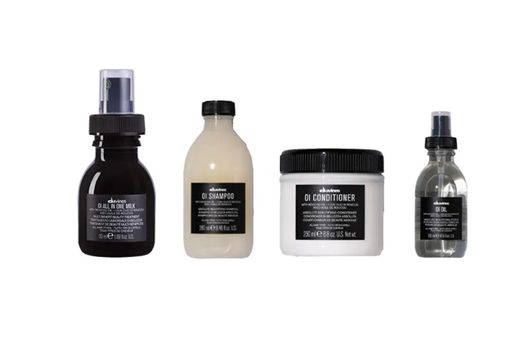 DAVINES Набор шампунь и кондиционер OI Collection для очищения и разглаживания, 4 предмета, Shampoo + conditioner + essential oil + conditioner