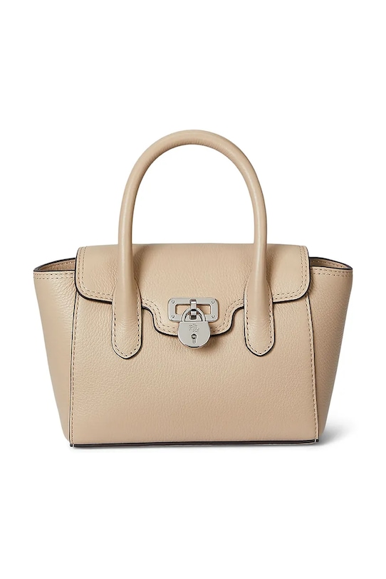 

Кожаная сумка Lauren Ralph Lauren, бежевый