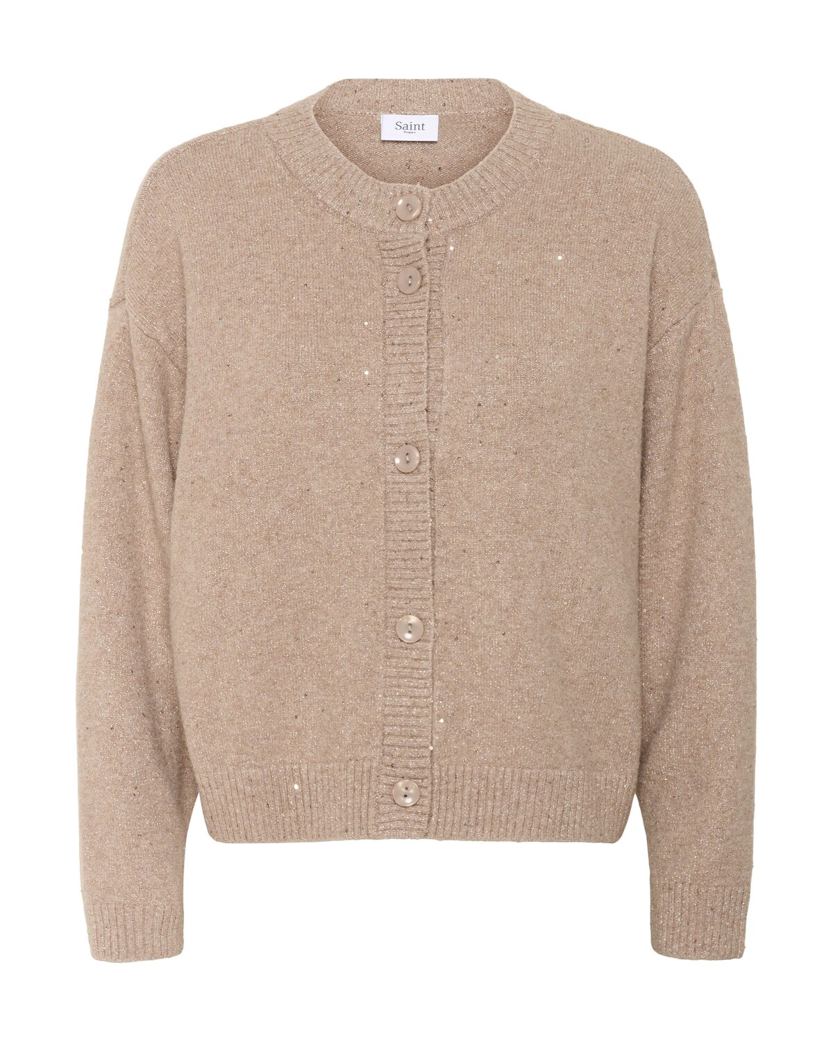 

SAINT TROPEZ Кардиган 'NovaSZ' в крапчатом бежевом цвете
