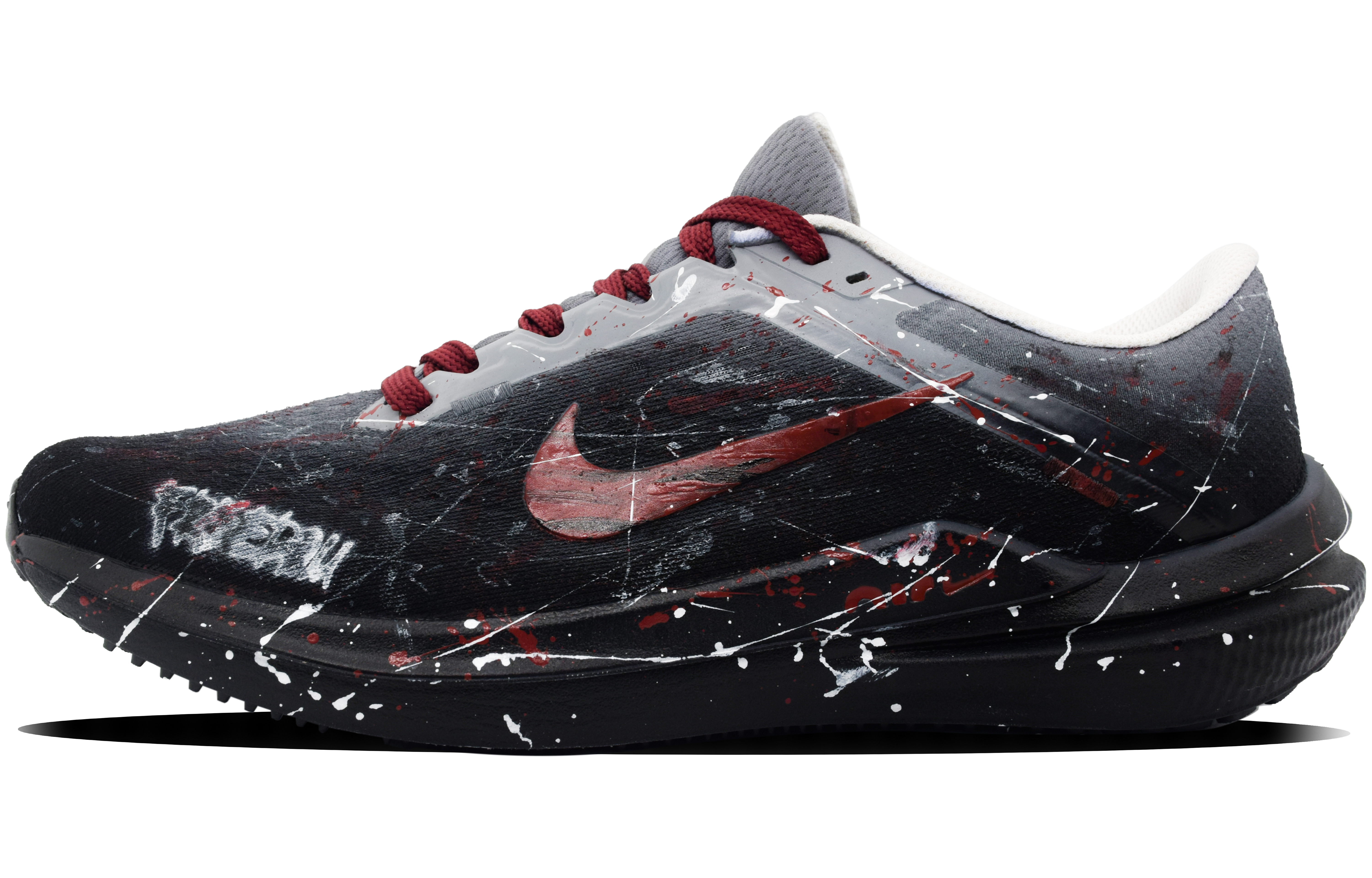 

Nike Кроссовки Air Winflo 10 с амортизацией и противоскользящим покрытием, низкие, мужские, черно-красные