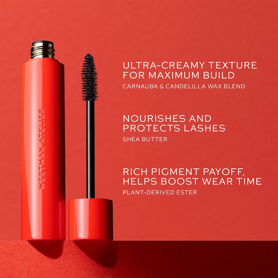 Тушь для ресниц Eye Want You Lengthening + Volumizing Clean Mascara Westman Atelier, 0.29 oz, Clean Black — фото 4