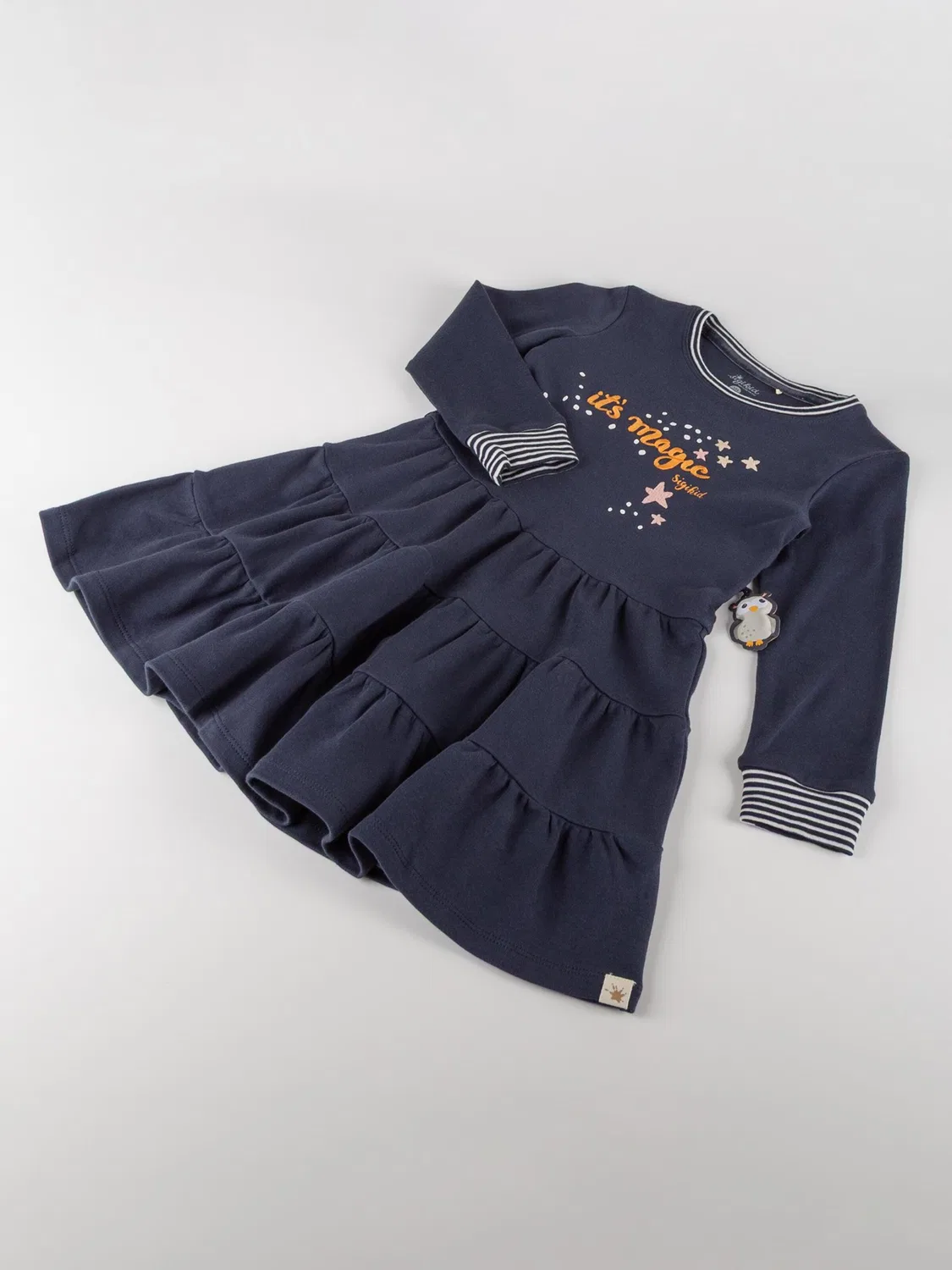 Платье Sigikid Kleid Magic Owl темно-синего цвета — фото 3